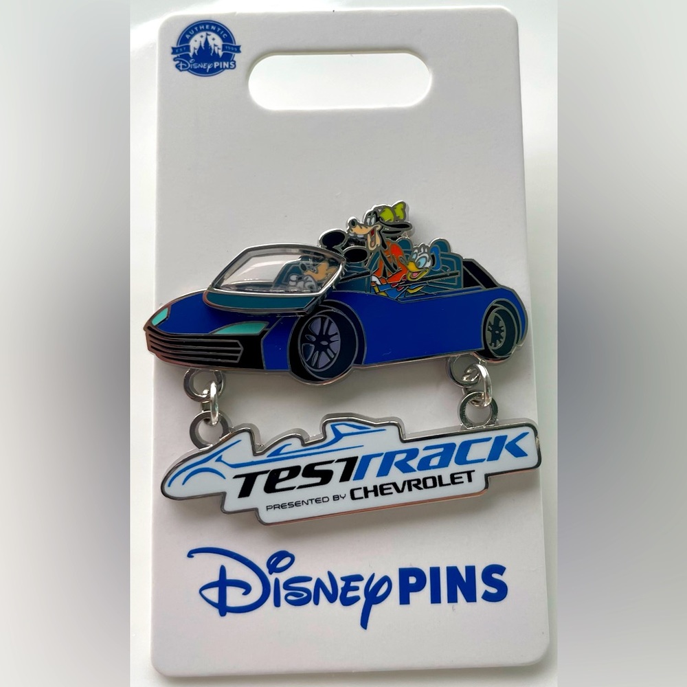 Disney Epcot TestTrack Dangle Pin - NEW - Chevrolet Car ride